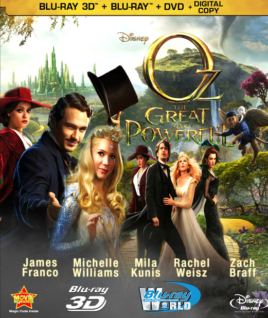 D155. Oz the Great and Powerful 2013 - LẠC VÀO XỨ OZ 3D 25G (DTS-HD MA 7.1)